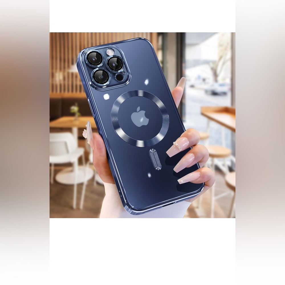 Humixx 8 Colors Magnetic for iPhone 15 Pro Max Case Clear, Exact Lens Protection